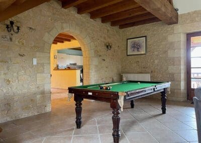 Salle de jeux de notre maison dans le Périgor