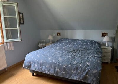 Chambre bleu de notre maison dans le Périgor