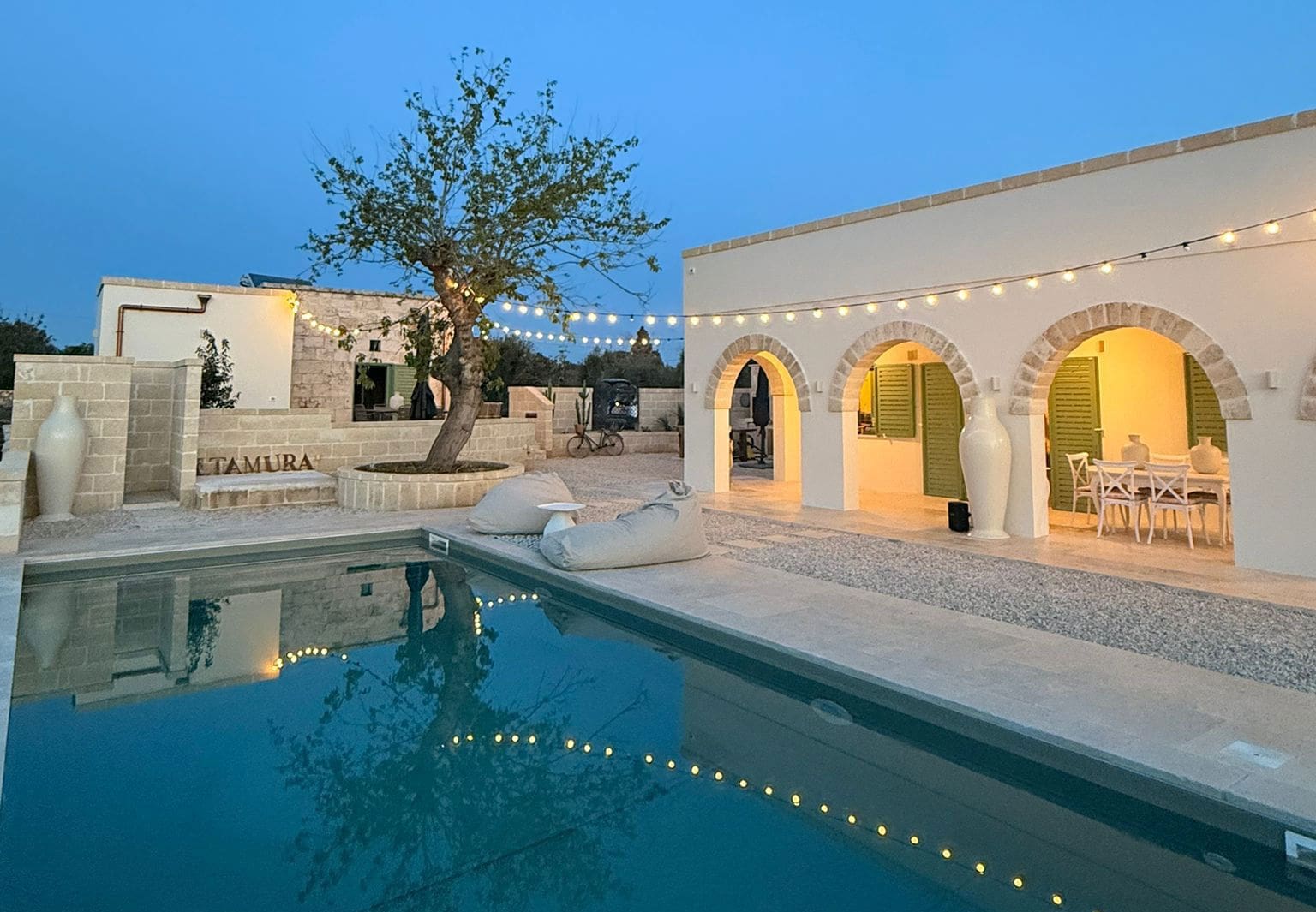 Villa Altamura, une lamia traditionnelle typique de la région des Pouilles.